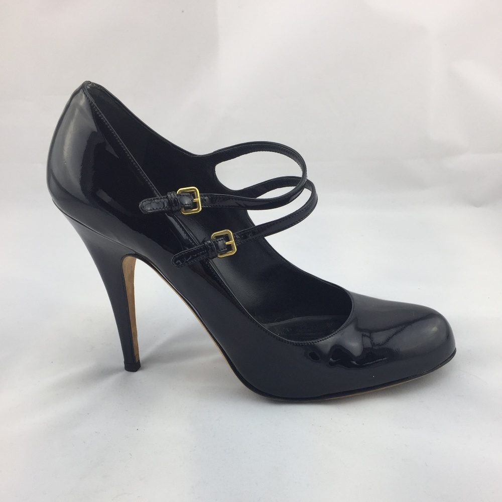 Miu Miu black patent mary jane pumps